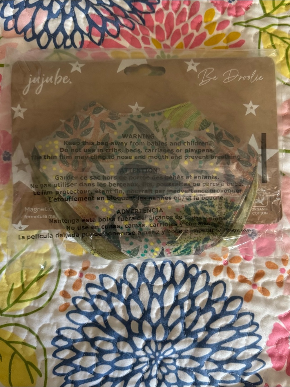 New BE DROOLIE BANDANA BIBS jujube